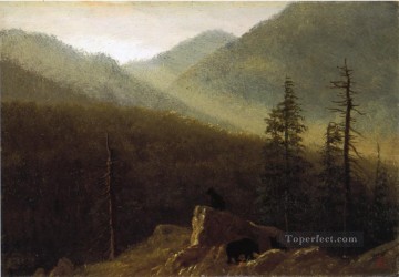  DESIERTO Obras - Osos en el desierto Albert Bierstadt